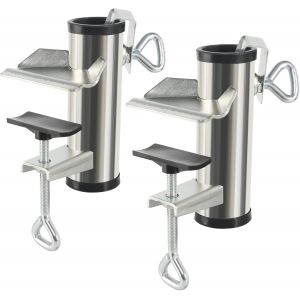 Support De Parasol Réglable Pour Balcon,Diamètre : 25 À 38 Mm,Diamètre : 25-38 Mm,Support De Parasol Épais Pour Table De Bière,Bordure De Balcon,Convient Pour Une Épaisseur Maximale De 5 Cm - Neuf