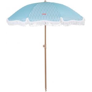 Grand Parasol, Plage, Piscine, Jardin Extérieur, Hauteur Et Orientation Réglables, Protection Upf 50+, Polyester, Sac De Transport, 210 X 180 Cm - Neuf