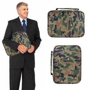 Sac de rangement &agrave; poign&eacute;e pour livre camouflage vert arm&eacute;e pour homme - Neuf
