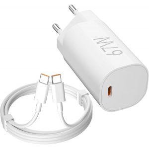 Jgd-67w Chargeur Usb C Avec Câble Type-C 1m Pour Xiaomi 15t /Redmi Note 14s/14t/13t/13 Lite/12s Ultra/Mi 11 Ultra, 45w 33w Chargeur Turbo Redmi Pour Xiaomi Redmi 15 5g/Redmi Note 14 5g/Poco M7/Redmi - Neuf