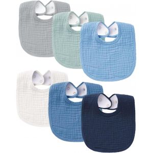 Kalanka-Bavoirs Bébé Naissance Bebe Nouveau Né Coton Doux Absorbant Respirent Nourrissons Unisex Garçons Filles - Neuf