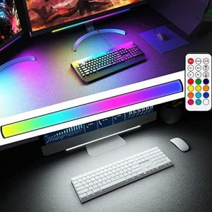 Barres Lumineuses Rvb, Ensemble De Lumi&egrave;res Led, Barre D'&eacute;cran, Lampe De Bureau, Led &Agrave; Intensit&eacute; Variable Avec Effet Arc-En-Ciel Dynamique, T&eacute;l&eacute;commande, Changement De Couleur, Luminosit&eacute; Et Vitesse R&eacute;glables - Neuf