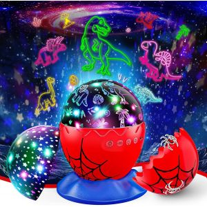 Spider-Veilleuse Enfant, Dinausaure Cadeau Garcon 2 3 4 5 6 7 8 9 Ans Dinausoro Lampe Spider Jouet Enfant 3 4 5 6 7 8 Ans Garcon Spider Veilleuse B&eacute;b&eacute; Spider Cadeau Enfants P&acirc;ques Anniversaire Noel - Neuf