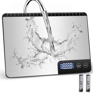 Balance De Cuisine &Eacute;lectronique 15kg, Balance Alimentaire Pr&eacute;cise &Agrave; 1g, Grand &Eacute;cran Lcd, Arr&ecirc;t Automatique R&eacute;glable (3, 10, 60 Min), Id&eacute;ale Pour Cuisiner, P&acirc;tisserie Et Usage Domestique - Neuf