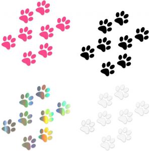 Lot De 32 Autocollants Pour Voiture, Moto, Vélo, Casque, Verre, Pattes De Chien, Chat, Pour Voiture, Moto, Vélo Ou Scooter - Neuf