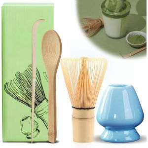 Cheng-Fouet &Agrave; Matcha,4 Pi&egrave;ces Kit Matcha,Fouet &Agrave; Matcha En C&eacute;ramique Pour Fabrication De Th&eacute; Outils Cuisine - Neuf