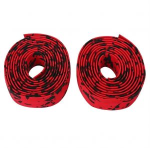 1 Paire De Guidon De Cyclisme Anti-Transpiration Ruban De V&eacute;lo De Route Enveloppe De V&eacute;lo (Rouge Et Noir) - Neuf