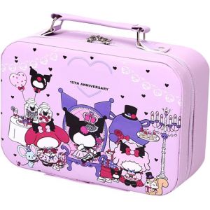 MAA-Trousse de Toilette, Petit Sac Cosm¿¿tique de Voyage, Sac de Cosm¿¿tique Enfants avec Miroir, Sac Cosm¿¿tique Portable en Cuir Imperm¿¿able, Cadeaux pour Les Filles, Violet - Neuf