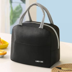 Sac &agrave; lunch femme et homme, pour le travail, le pique-nique, la plage ou les voyages - Noir - Neuf