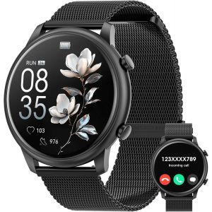 Montre Connect&eacute;e Femme Avec Appel Bluetooth,1.39"" Hd Montre Connect&eacute;e Avec 2 Bracelets Avec Moniteur De Sommeil Fr&eacute;quence Cardiaque Podom&egrave;tre Fitness Tracker Pour Android Ios Cadeau - Neuf