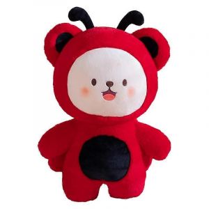Coussin en peluche mignon en forme de filet de papillon et d'abeille, cadeau pour filles, oreiller de couchage, machine à saisir, poupée-coccinelle - Neuf