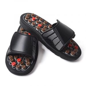 Brun Massage Pantoufles De Massage Sandales Avec Des Points D'acupression, Le Tai Chi, Massage Des Chaussures, De La Réflexologie, De L'équipement De Sport, De La Taille 42-43 - Neuf