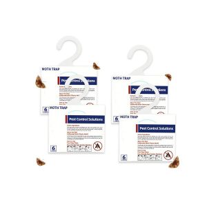 Lot de 4 pi&egrave;ges &agrave; colle ph&eacute;romonale pour mites des v&ecirc;tements et des aliments - Plaques collantes non toxiques - Neuf