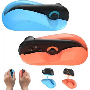 Souris de Jeu Compatible avec Manette Nintendo Switch 2 - Kit Poign&iquest;&iquest;es Ergonomiques Antid&iquest;&iquest;rapantes Confortables Compatible avec Switch 2 2025 (Rouge & Bleu) - Neuf
