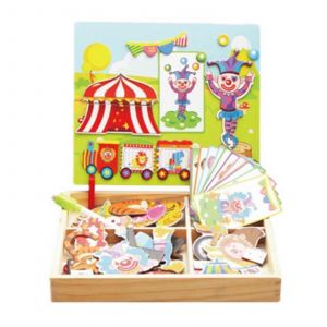 Livre Magnétique, Jeu De Réflexion Portable, Jeu De Simulation, Jeu De Table, Forme Assortie, Pour Enfants Créatifs, Cadeau Pour La Fête Des Enfants-10 - Neuf