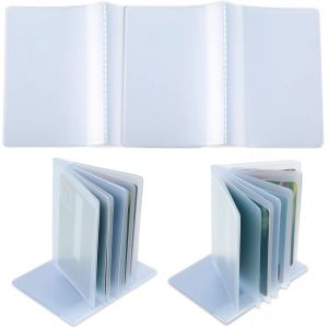 Pochette de protection en plastique transparent pour cartes de cr&eacute;dit (10 pages, 10 et 20 emplacements), Transparent 1, 1Pcs 10 Page 10 Slots and 1Pcs 10 Page 20 Slots, Classique - Neuf