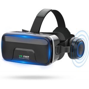 MEVRONISSHOP-Casque VR avec &Eacute;couteurs, Lunettes 3D De R&eacute;alit&eacute; Virtuelle (VR) pour t&eacute;l&eacute;phone Portable, avec Lentille HD, pour iPhone Et Android (4,7&iquest;7,2""), Immersif pour Jeux/Films, Cadeau pour Amis E - Neuf