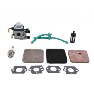 HJLIAN Kit carburateur, filtre a air, filtre a carburant, bougie d'allumage, tuyau de carburant pour STIHL FS38, FS45, FS46, FS55, KM55, FS85 - Neuf