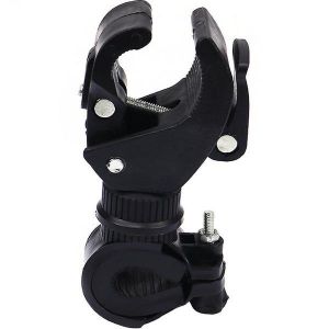 Support De Lampe De Poche Pour V&eacute;lo Durable Et R&eacute;glable &Agrave; 360&deg; - Clip De Fixation S&eacute;curis&eacute; Pour Lampe De Poche Pour Vtt - Design Abs L&eacute;ger - Neuf
