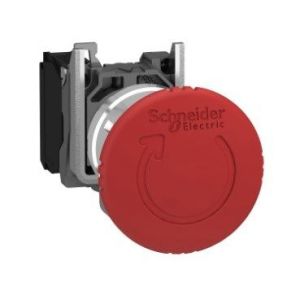 Schneider Electric - Harmony Arr&ecirc;t D'Urgence Rouge 22 T&ecirc;te 40 Tourner Pour D&eacute;verrouiller 1o - Xb4bs8442 - Neuf