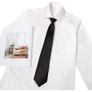 Cravate Pré-Nouée Avec Fermeture Éclair Pour Homme Et Femme-Longue Cravate Fine Décorative - Neuf