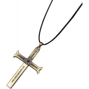 Collier Avec Cl&eacute;,Gadgets D'anime En Bronze Antique Pour Homme Bijoux Cha&icirc;nes Avec Pendentif Cadeau Bijoux Anime Pour Femme Homme Croix Colliers En M&eacute;tal Dessin Anim&eacute; Pendentif,Cartoon, - Neuf