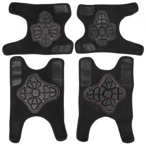 Velo D'equilibre Pour Enfants, Equipement De Protection, Ouverture Pour Le Cyclisme, Coudiere, Rotule, Noir Et Rose - Neuf