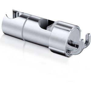 KAL-Support Pommeau Douchette, Accroche Douche À Main Ventouse, Fixation Pommeau Douche Mural, Curseur Douche Universel Remplaçable Curseur (16-27Mm, Argent) - Neuf