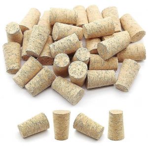 100pcs Effilé Vin Liège Réutilisable Bois Bouchons Créatif Portable Scellement Vin Bouchon Bouteille De Vin Cov - Neuf