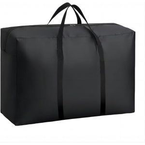 Housse de Protection pour Coussins,Sac de Rangement 150l,Housse de Coussin de Terrasse,Housse de Protection de Coussin,420D Polyester Housses de Coussin (L100xW27xH56cm,Noir,2 Pi&egrave;ces) - Neuf