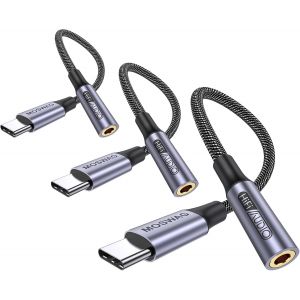 Adaptateur De Prise De Casque &Agrave; 3,5Mm, Adaptateur &Eacute;couteur Usb C Jack 3.5Mm En Nylon, Adaptateur Jack Usb Type C Avec Dac Pour Samsung Galaxy S24 22 S20 Ultra S20, Pixel 4 3 2 Xl, Ipad Pro - Neuf