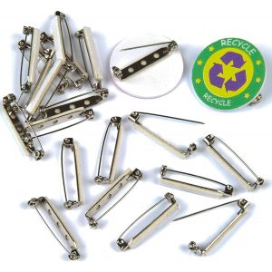 KALANKA-Epingles de Badge Auto Adhésives - Lot de 20, Loisir Creatif Enfant (EV592) - Neuf