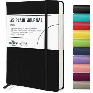 Eryi-Carnet De Notes A5 Non Ligné, Couverture Rigide Avec Papier Épais De Qualité Supérieure De 120 G/M², Carnet Vierge De 180 Pages Pour L'étude, La Planification, L'agenda - Neuf
