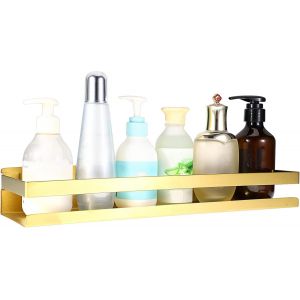 TIANYI-&Eacute;tag&egrave;re d'angle de salle de bain en acier inoxydable pour accessoires de salle de bain, &eacute;tag&egrave;re murale pour cuisine, salle de bain, h&ocirc;tel (dor&eacute;, 40 cm) - Neuf