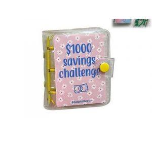 Mini classeur de d&eacute;fis d'&eacute;pargne avec enveloppes budg&eacute;taires pour la planification financi&egrave;re familiale - Neuf