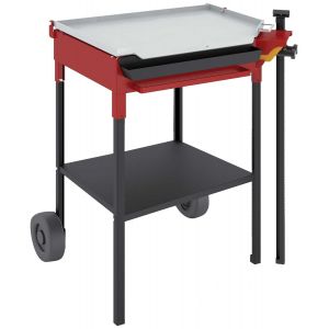 Plancha &agrave; gaz FM PL-45 60x45 en acier au carbone 5mm - Neuf