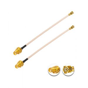 2 Pi&egrave;ces U.F.L1 vers SMA Femelle C&acirc;ble Coaxial Faible Perte 2"" /5CM U.F.L1 RG178 RF Coaxial Pigtail Cable pour Routeurs Sans fil Mini PCIE Network Cards PCI Wi-Fi WAN Repeater - Neuf