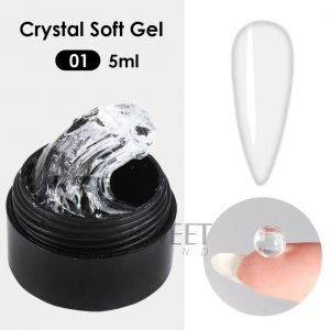 5ml Cristal Doux Solide Extension Ongles Gel Clair Nu Rose Acrylique Sculpture Fleur Gel&eacute;e Fa&ccedil;onnage Bricolage Mod&egrave;le Manucure Vernis Outils--S228-01 - Neuf