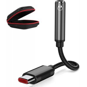 LORANKA-Adaptateur USB C Jack 3,5mm,Adaptateur Jack USB Type C Audio DAC Chipset pour iPhone 17 16 Samsung A36 A56 A17 A16 A55 S25 Ultra S24 Ultra FE Oneplus 13 Nord 2T Xiaomi 14T Pro 13T Pro Pixel 9 - Neuf