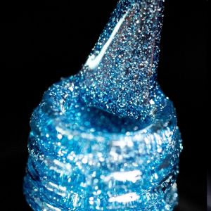 Sjzg-Vernis &Agrave; Ongles &Agrave; Gel Flash R&eacute;fl&eacute;chissant, Vernis &Agrave; Ongles Holographiques Flash R&eacute;fl&eacute;chissant, Kit D'ongles &Agrave; Gel (Bleu Clair) - Neuf