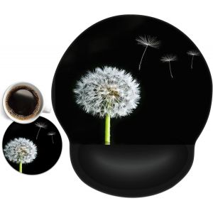 Tapis De Souris avec Repose Poignet en Gel, Tapis de Souris Ergonomique, Confort avec Repose-Poignet Gaming Mouse Pad pour Ordinateur et Ordinateur Portable - Neuf