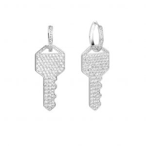 D&eacute;licat Pour Strass Pour Cl&eacute; Forme Boucle D'oreille Brillant Pour Les Filles D'&eacute;t&eacute; Mariage Par - Neuf