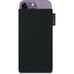 KALANKA-Classic Noir Housse de Protection Compatible avec iPhone 14-15 Plus/iPhone 14-15 Pro Max, Pochette &Eacute;tablie R&eacute;sistant Textile avec Affichage Nettoyage Effet - Neuf