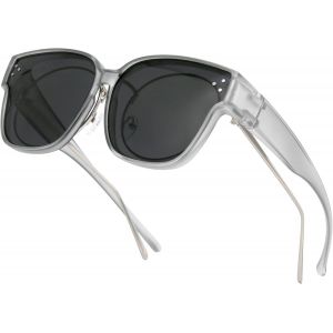 Surlunettes De Soleil Femme Homme,Lunettes De Soleil Polarisées Grandes Pour Lunettes De Vue Lunettes De Soleil À Enfiler Pour Conduite Sport Peche - Neuf