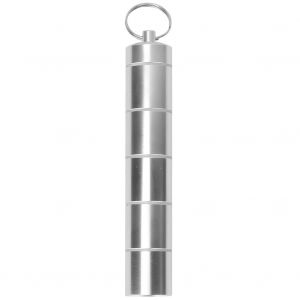 Mini Pilulier Portable En Alliage D'aluminium Traite Par Oxydation Avec Plusieurs Compartiments - Neuf