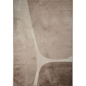 Tapis moderne motifs géométriques beige 160x230 - Neuf