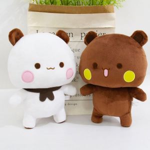 DDA-BuDuPeluche, 2 PCS BuDu Plush Toy, BuDu Panda Peluches, Adorables Oreiller Animal en Peluche Douce pour Cadeau Enfant, Cadeau Anniversaire pour Garçons et Filles - Neuf