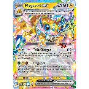 Carte Pok&eacute;mon - Mygavolt Ex - 051/142 - Ultra-Rare T&eacute;racristal - Ev7 Couronne Stellaire - Neuf