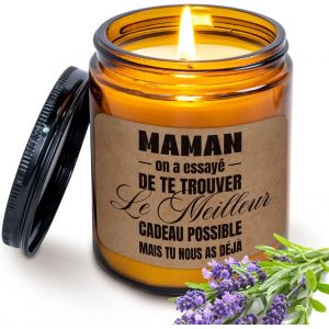 Cadeau Maman, Cadeau Fete Des Meres, Bougies Parfum&eacute;es &Agrave; La Lavande, Cadeaux Fete Des Mere, Cadeaux Anniversaire Maman - Neuf