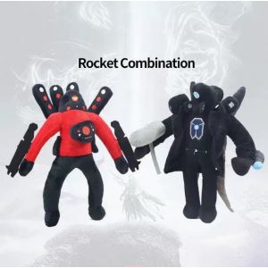 Blast nouvelle poup&eacute;e skibidi Toilet Plush toilettes homme spooky peluche jouet roi frit Combo - Neuf